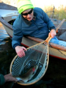A happy client with his first ever Steelhead.
