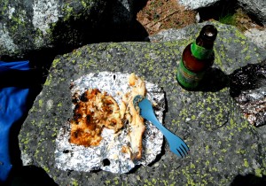 Cuban Potato and Brooke Trout on the fire with Pale Ale to wash it down.
