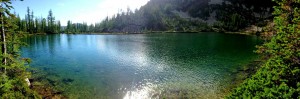 Sitting by the lake