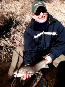 Lloyd w first steel on the fly, not a bad birthday present!